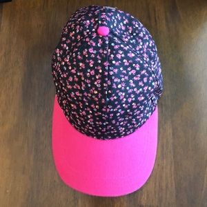 Pink floral hat